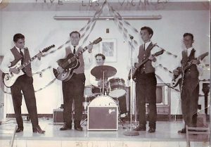 The SynComs. From L to R, Côme Boucher, Richard Houle, Robert Aquin, Bob Séguin and Tom Butterworth